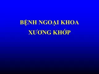 b nh ngo i khoa x ng kh p