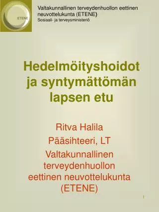 hedelm ityshoidot ja syntym tt m n lapsen etu