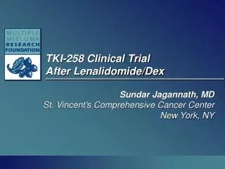 TKI-258 Clinical Trial After Lenalidomide/Dex