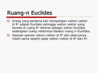 ruang n euclides