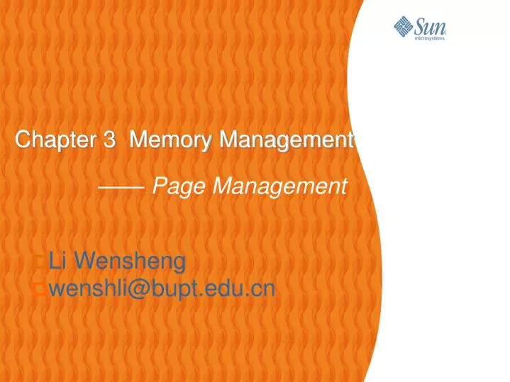chapter 3 memory management page management