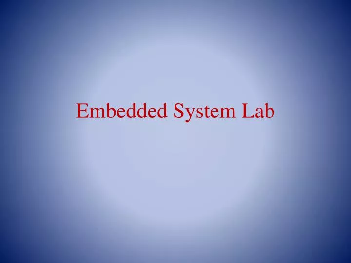 embedded system lab