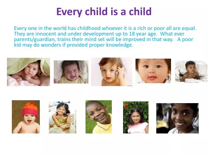 every child is a child