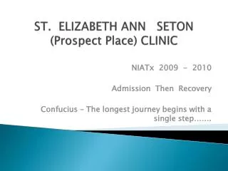 ST. ELIZABETH ANN SETON (Prospect Place) CLINIC