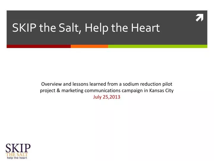 skip the salt help the heart