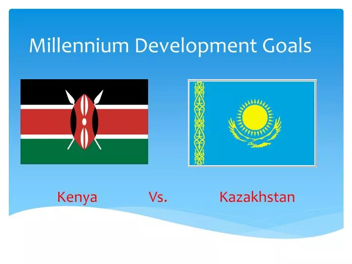 millennium development goals