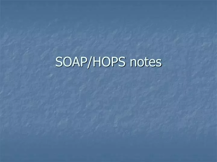 soap hops notes
