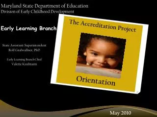 Maryland State Department of Education Division of Early Childhood Development