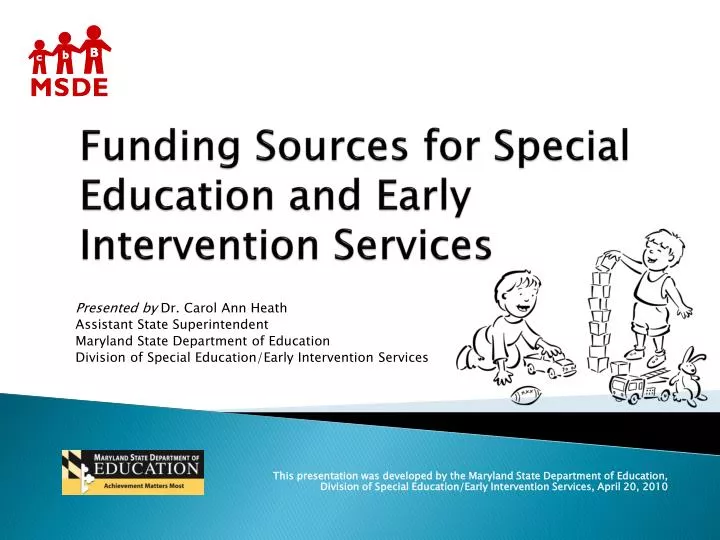 funding sources for special education and early intervention services