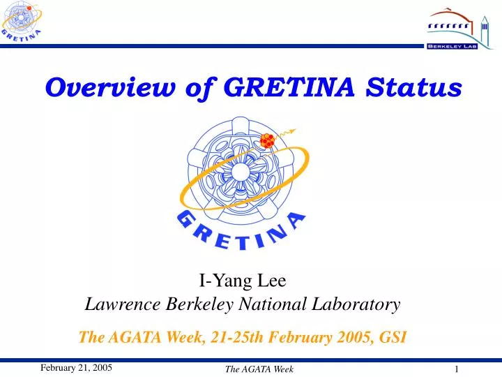 overview of gretina status