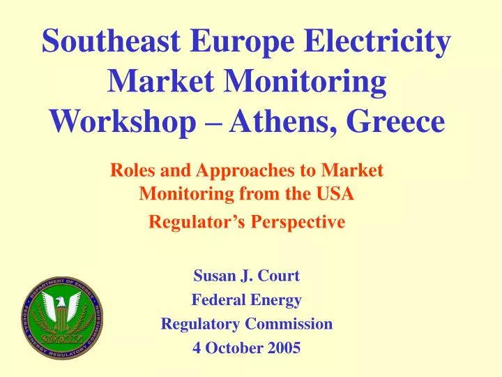 southeast europe electricity market monitoring workshop athens greece
