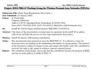 Project: IEEE P802.15 Working Group for Wireless Personal Area Networks (WPANs)