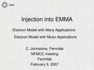 Injection into EMMA