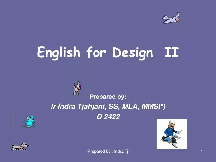 english for design ii