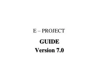 e project
