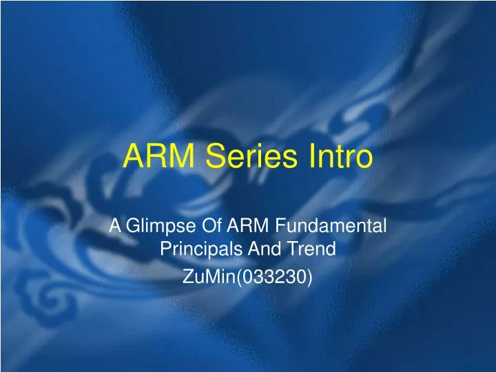 arm series intro