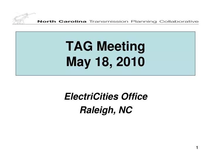 tag meeting may 18 2010