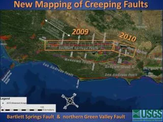 New Mapping of Creeping Faults