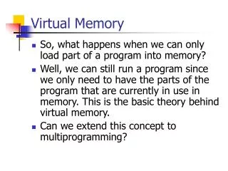 Virtual Memory