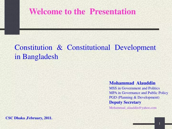 constitution constitutional development in bangladesh