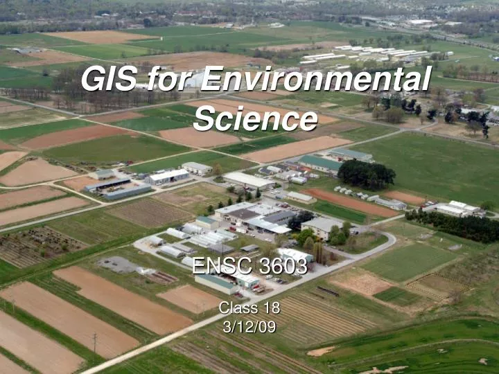 gis for environmental science