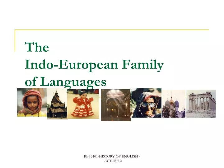 the indo european family of languages