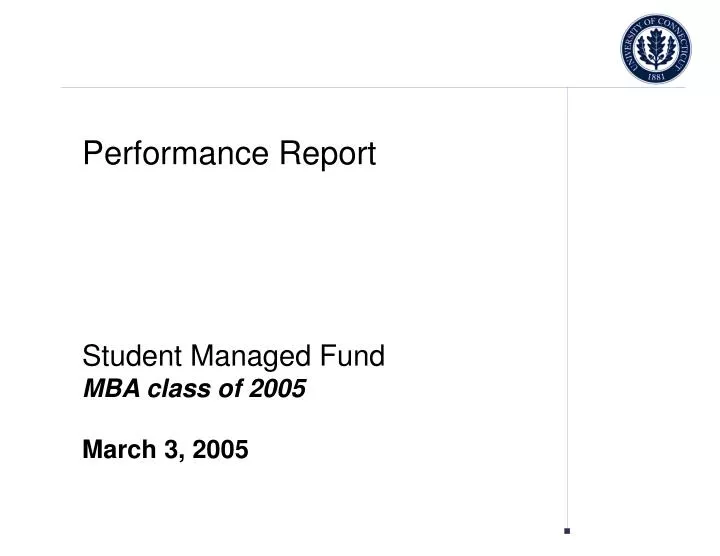 performance report