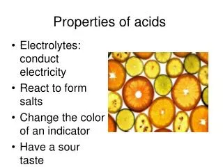 properties of acids