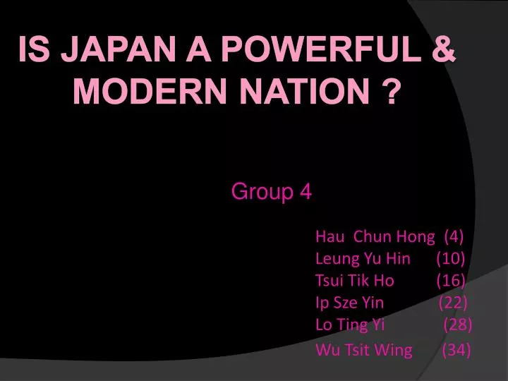 is japan a powerful modern nation