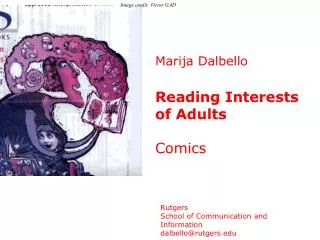 Marija Dalbello Reading Interests of Adults Comics