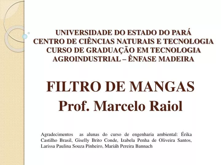 Curso – Graduação em Ciências do Estado