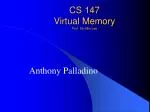 CS 147 Virtual Memory Prof. Sin Min Lee - slide 1