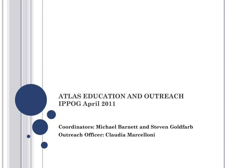 atlas education and outreach ippog april 2011