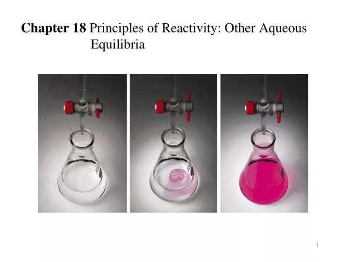 chapter 18 principles of reactivity other aqueous equilibria