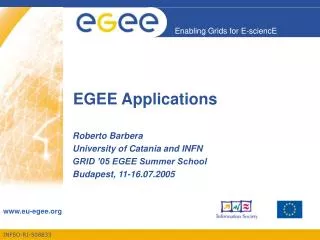 EGEE Applications
