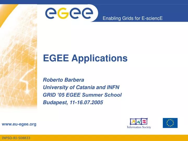 egee applications