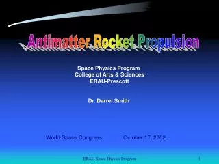 Antimatter Rocket Propulsion