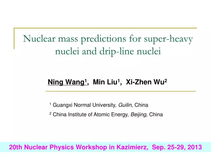 nuclear mass predictions for super heavy nuclei and drip line nuclei