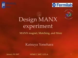 Design MANX experiment