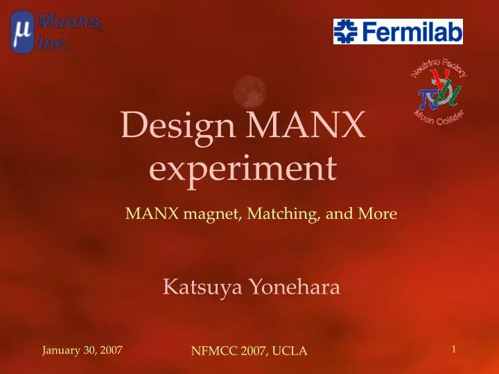 design manx experiment