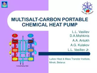 MULTISALT-CARBON PORTABLE CHEMICAL HEAT PUMP