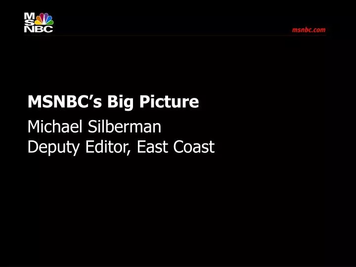 msnbc s big picture