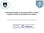 Enhancing Pediatric Care: Cost-Effectiveness in Kenyan District Hospitals - slide 1