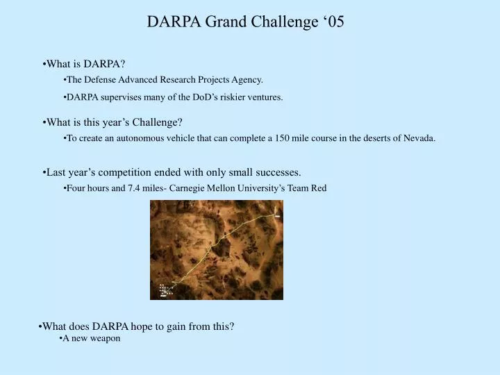 darpa grand challenge 05