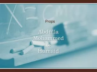 Abdulla Mohammed &amp; Humaid
