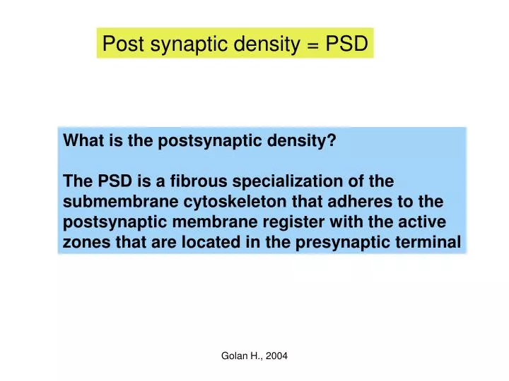 Definition of PSD