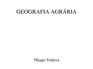 geografia agr ria