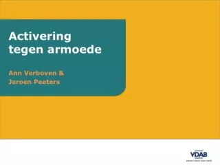 activering tegen armoede