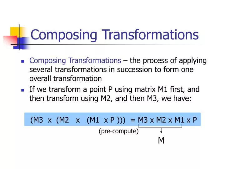 composing transformations