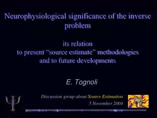 E. Tognoli
